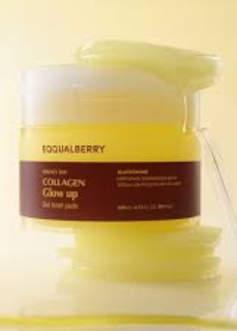 EQQUALBERRY Collagen Glow Up Gel Toner Pad 60kom