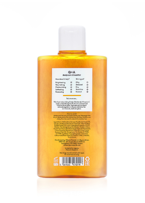 Q+A Vitamin C Shimmer Body Oil 150ml