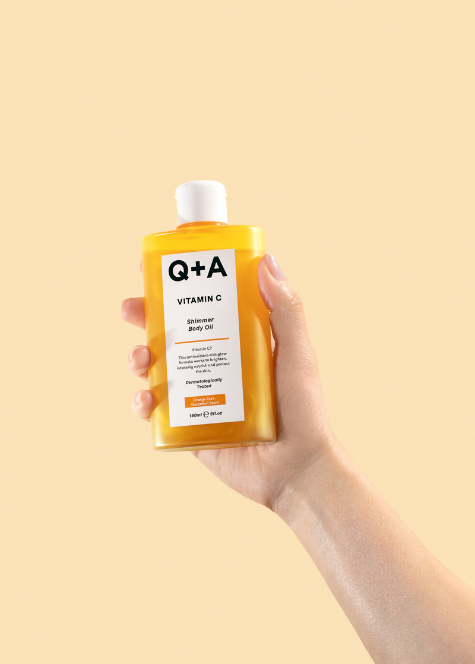 Q+A Vitamin C Shimmer Body Oil 150ml