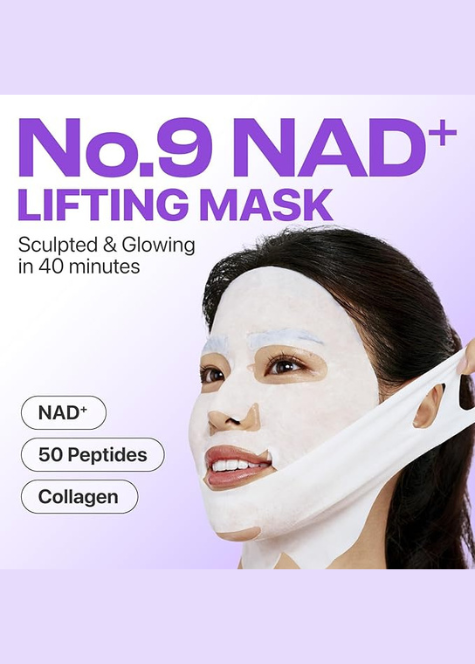 Numbuzin No. 9 NAD+ BIO Lifting-sil Full Face Mask Set 4kom