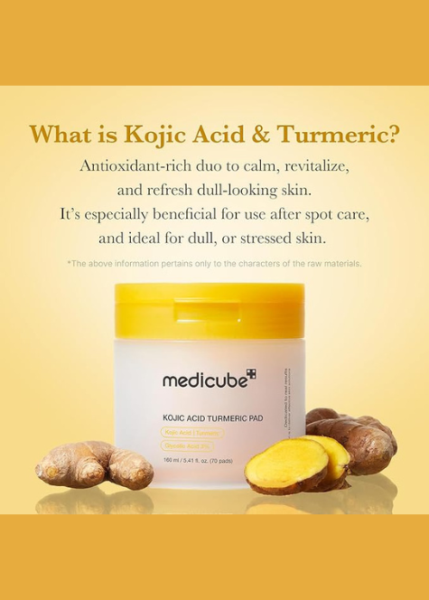 Medicube Kojic Acid Turmeric Pad 160ml